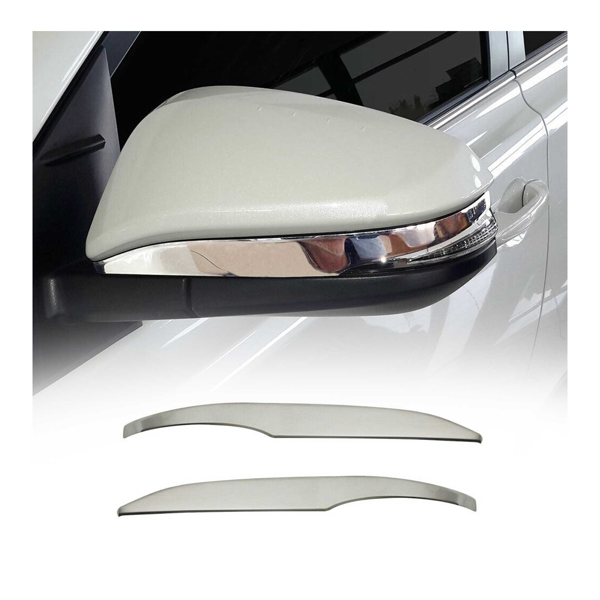 Garniture de Coque de Rétroviseur Pour Toyota Harrier XU60 2013-2019 Acier 2Pcs