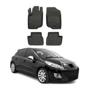 Tapis de Sol pour Peugeot 207 2006-2012 TPE Noir