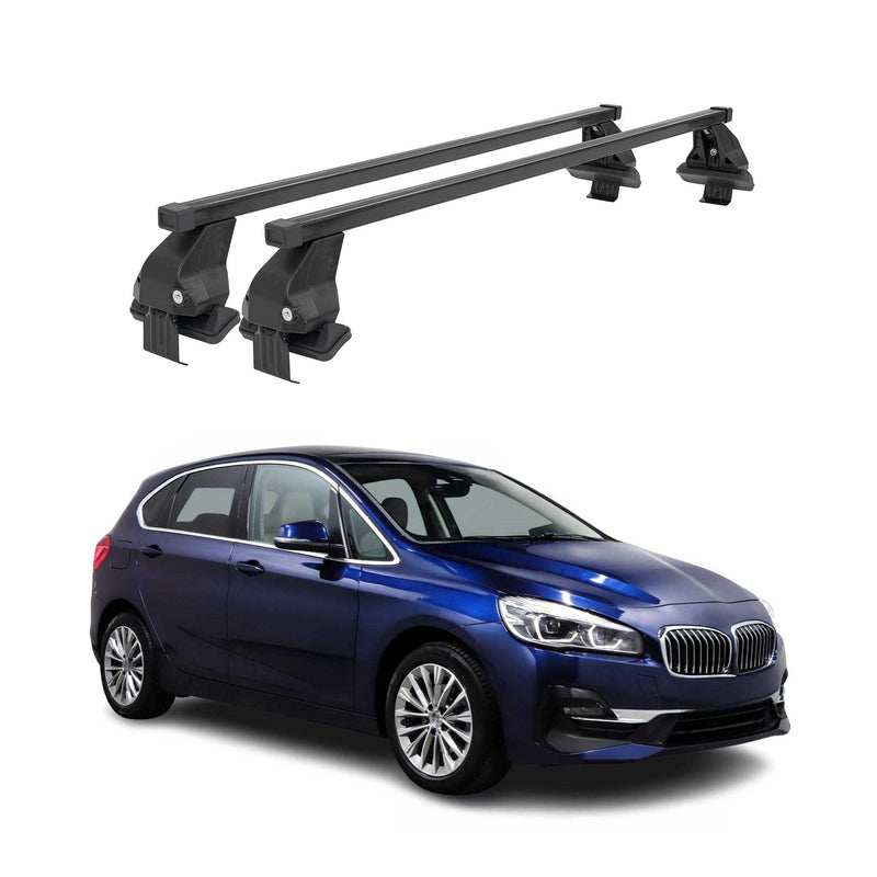 Barres de transversales Menabo pour BMW Série 2 Active Tourer F45 2014-2021 Noir