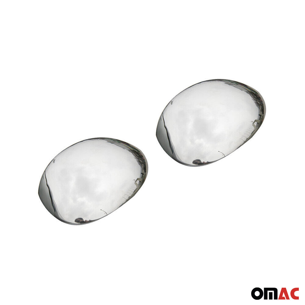 Coques de Rétroviseurs pour Citroen C3 2002-2009 en Acier Inoxy Chromé Argent