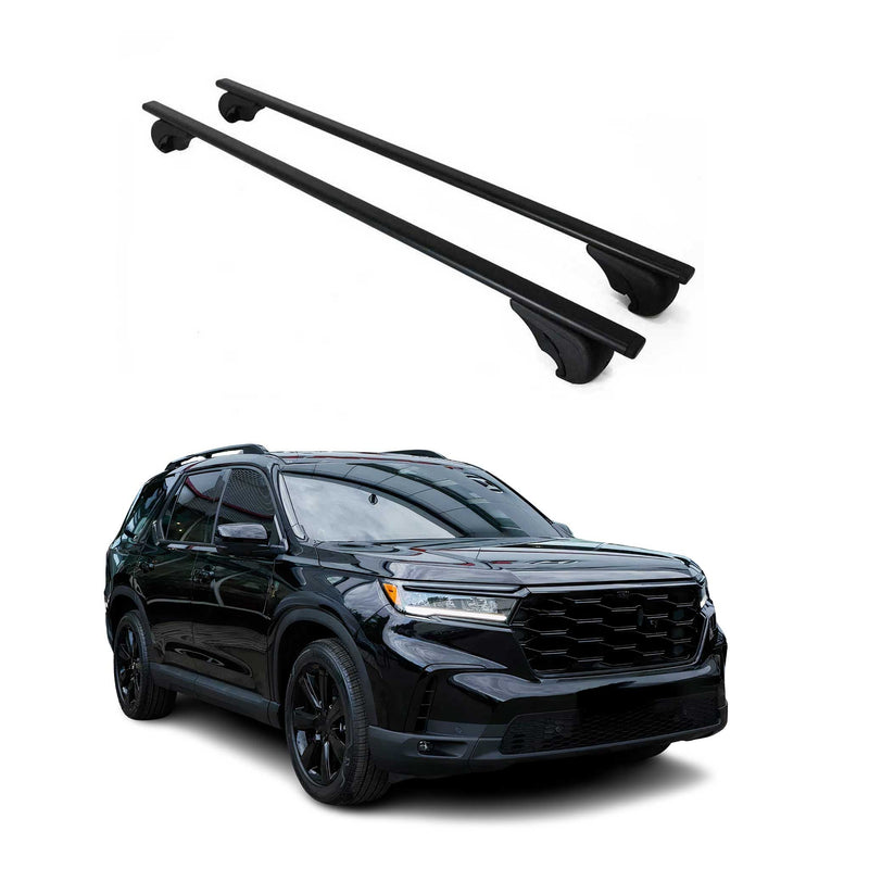 Barres de toit Transversales pour Honda Pilot 2024-2025 Fer Noir