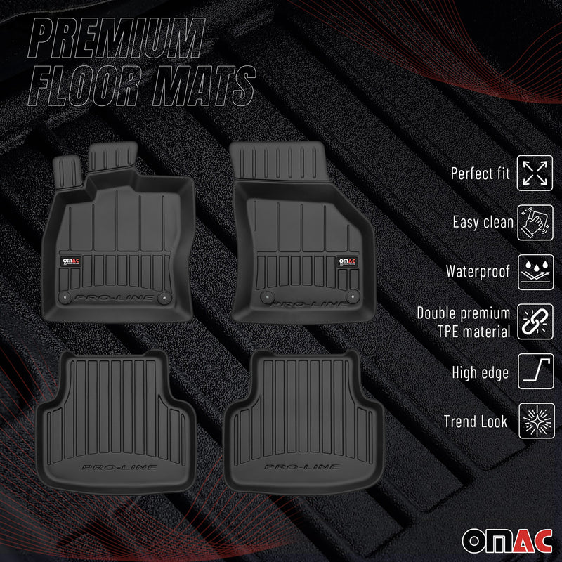Tapis de Sol pour Skoda Octavia 2013-2019 TPE Noir