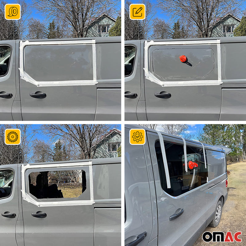 Vitre de Porte pour Opel Vivaro 2001-2014 L1/L2 Arriére Droit Verre fixe