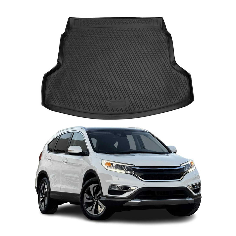 Tapis de Coffre pour Honda CR-V 2012-2016 en caoutchouc TPE 3D Noir 1Pcs