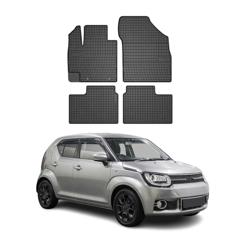 Tapis de Sol pour Suzuki Ignis 2016-2022 Caoutchouc Noir