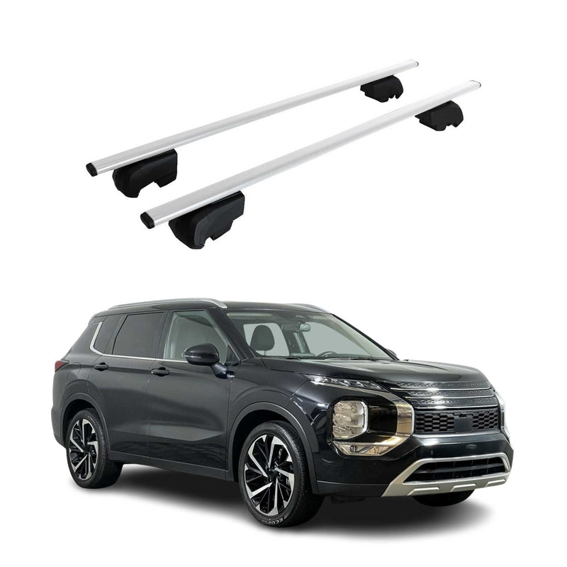 Barres de toit Transversales pour Mitsubishi Outlander 2020-2021 Argent ABE