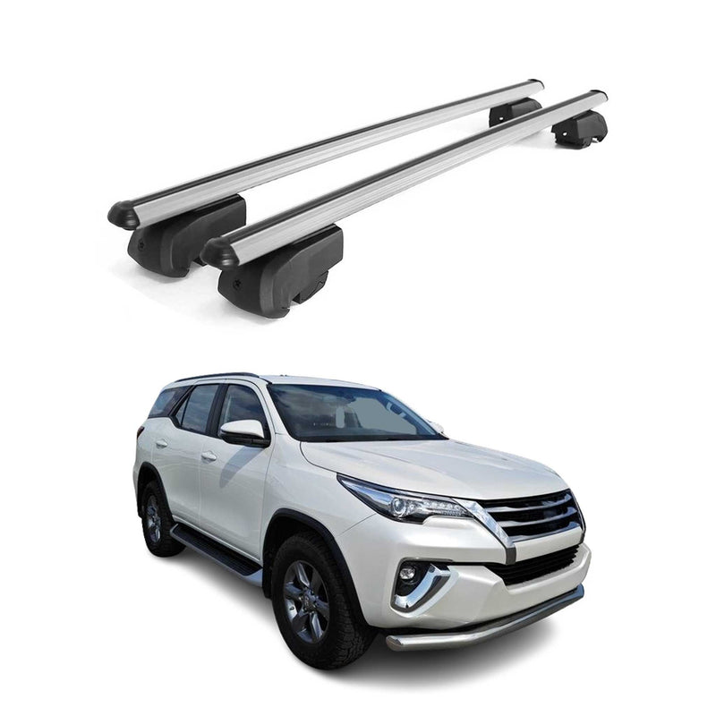 Barres de toit Transversales pour Boldbar V2 Aluminium Gris ABE 2x