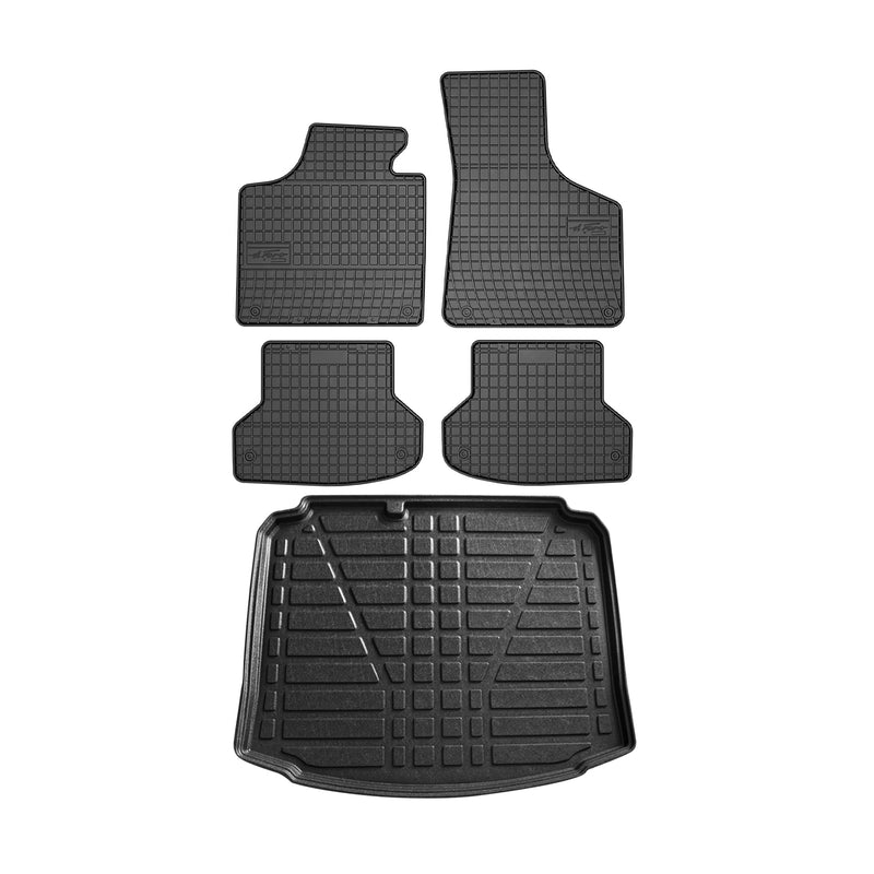 Kit Tapis de sol et coffre pour Audi A3 8PA Sportback 2004-2013 Noir TPE