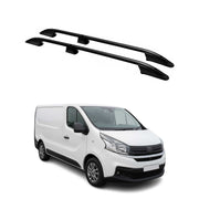 Barres de toit longitudinales pour Fiat Talento 2016-2024 L1 Aluminium Noir
