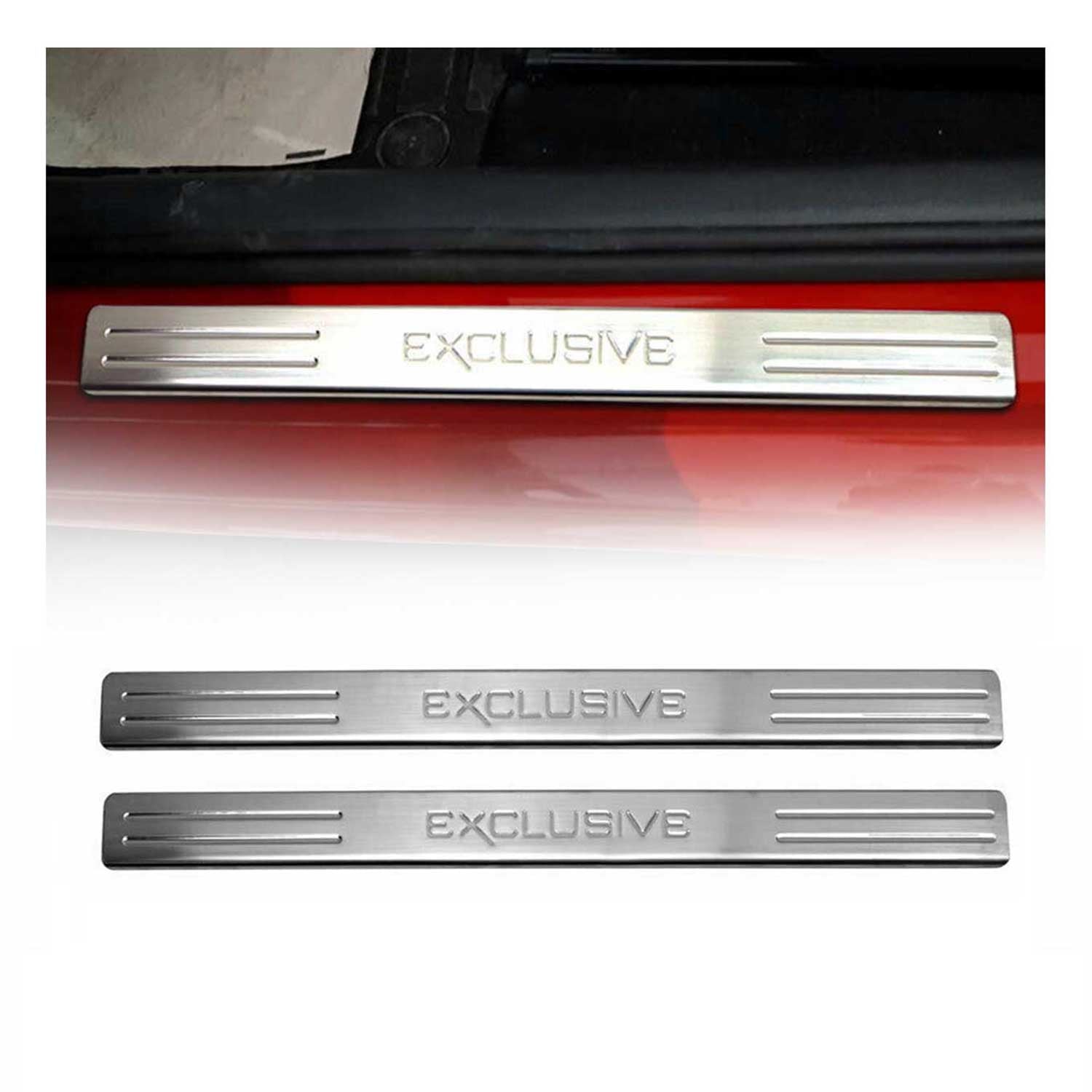 Couverture de Seuil de porte pour Mercedes Vito W447 2014-2025 acier chromé 2x