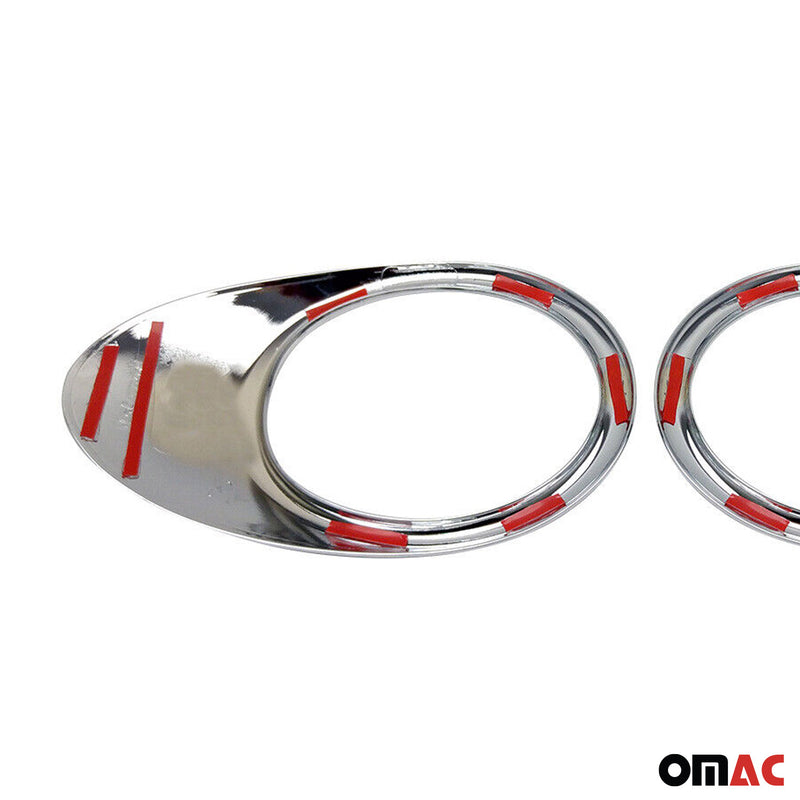 Cadres de Phares Antibrouillard avant pour Peugeot Partner 2008-2012 ABS Chromé