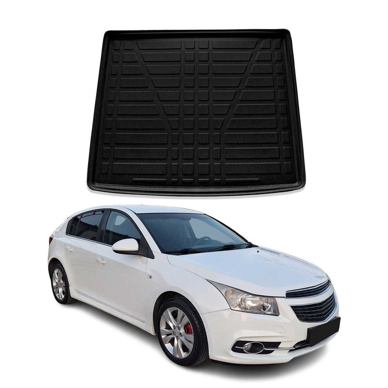 Tapis de Coffre pour Chevrolet Cruze 2011-2022 HB en TPE Noir