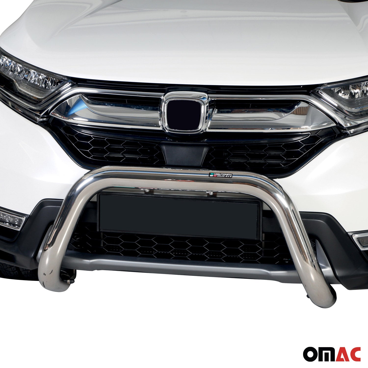 Pare-buffle Avant pour Honda CR-V VH 2017-2022 76 mm en Acier Gris