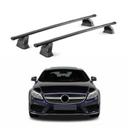 Barres de toit transversales acier pour Mercedes CLS C218 X218 2011-2018 Noir 2x