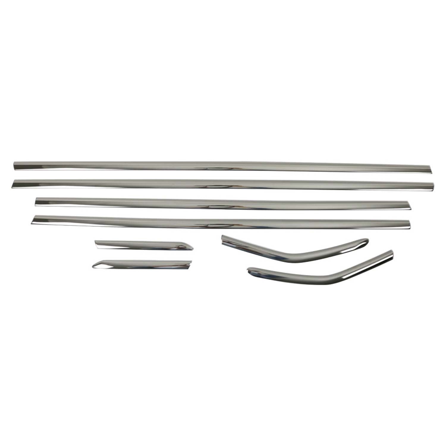 Garniture de Fenêtre pour Ford Focus mk3 HB C346 2011-2018 Acier Inox Foncé 8Pcs