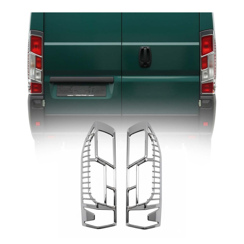Cadre de Feu Stop Arrière pour Fiat Ducato 2014-2025 ABS Chromé 2 Pcs
