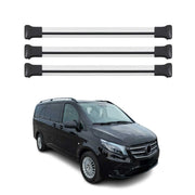 Barres de toit transversales pour Mercedes Vito W447 2014-2026 Gris 3Pcs