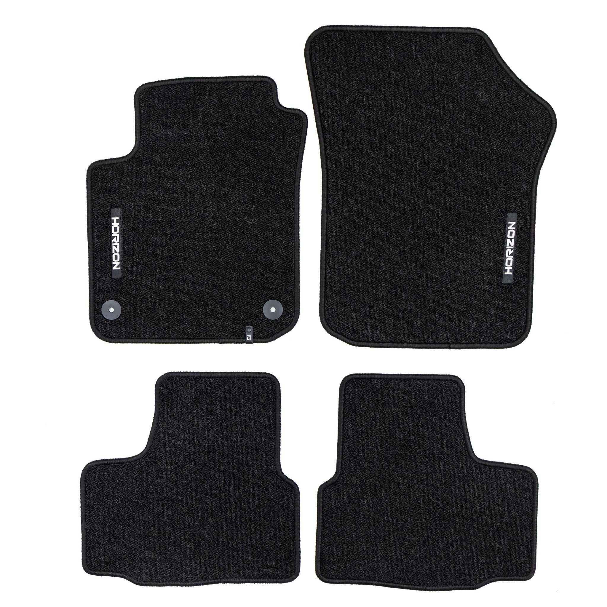 Tapis de Sol de Voiture pour VW UP! 2011-2023 Velours solide et durable 4Pcs