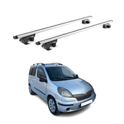 Barres de toit pour Toyota Yaris Verso XP20 1999-2005 Alu Gris Argenté 2x ABE