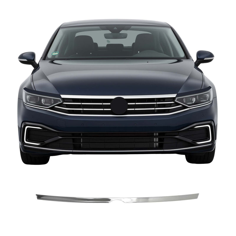 Baguette supérieur de Grille de Calandre pour VW Passat B8 2015-22 Inox Chromé
