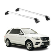 Barres de toit pour Mercedes ML W163 W164 W166 1997-2015 5P Gris 2 pièces ABE