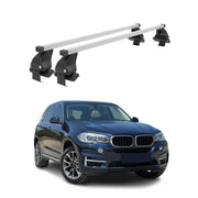 Barres de toit transversales Menabo pour BMW X5 F15 F85 2013-2018 Acier Gris