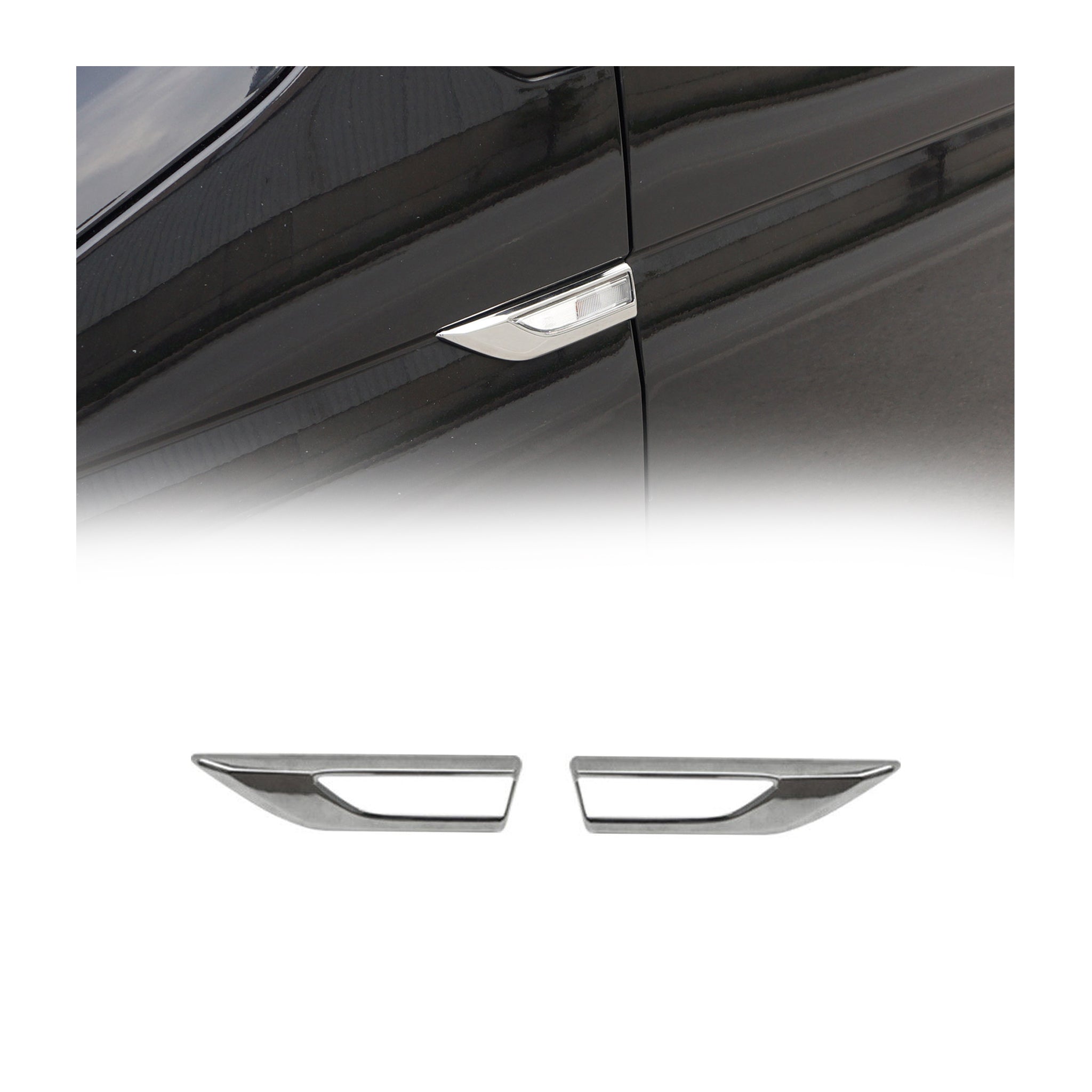 Garniture de Clignotant latéral pour VW T6 Transporter 2015-2019 ABS chromé 2Pcs