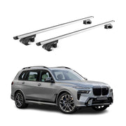 Barres de toit transversales ABE pour BMW X7 G07 2018-2026 5 P Alu Gris 2x