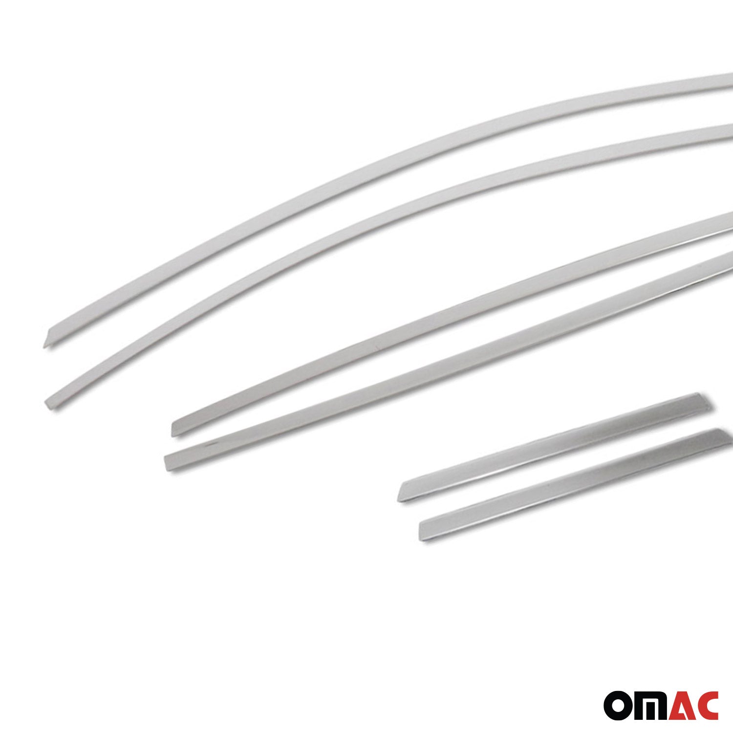 Garniture de Fenêtre pour Hyundai Bayon SUV 2021-2026 Acier Inoxy Brillant 6Pcs