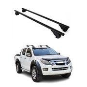 Barres de toit Transversales pour Isuzu D-Max 2012-2018 Fer Noir