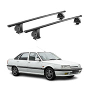 Barres de toit transversales acier pour Renault R21 1989-1995 TÜV 75 kg Noir 2x