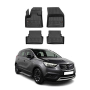 Tapis de Sol pour Opel Grandland 2017-2024 Caoutchouc TPE Noir