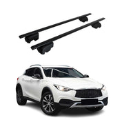 Barres de toit Transversales pour Infiniti QX30 2017-2019 ABE Noir