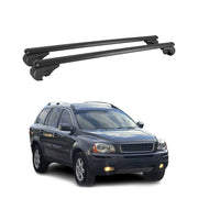 Barres de toit Transversales pour Volvo XC90 I 2002-2014 Aluminium Noir