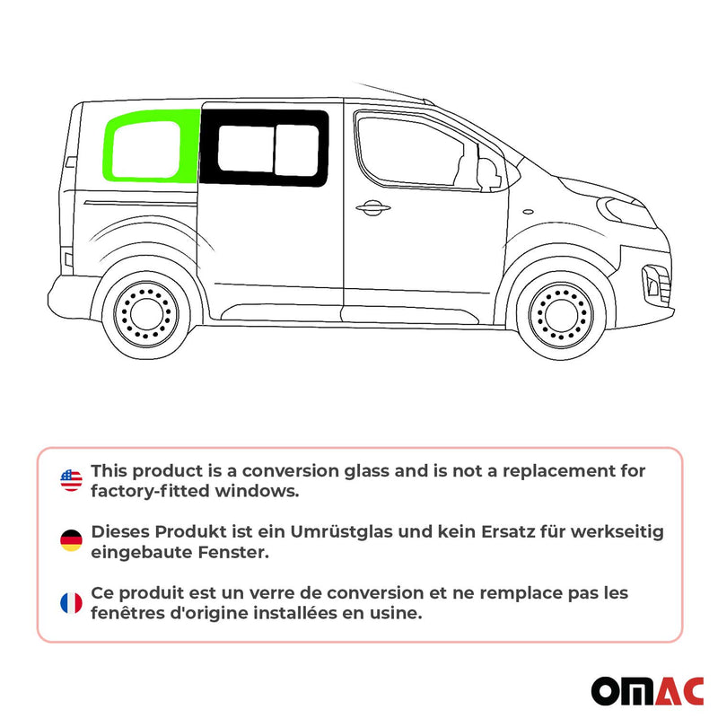 Vitre de Porte pour Toyota Proace 2017-2024 L1 Arrière Droit Verre fixe