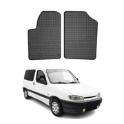 Tapis de Sol pour Peugeot Partner 1999-2010 Caoutchouc Noir