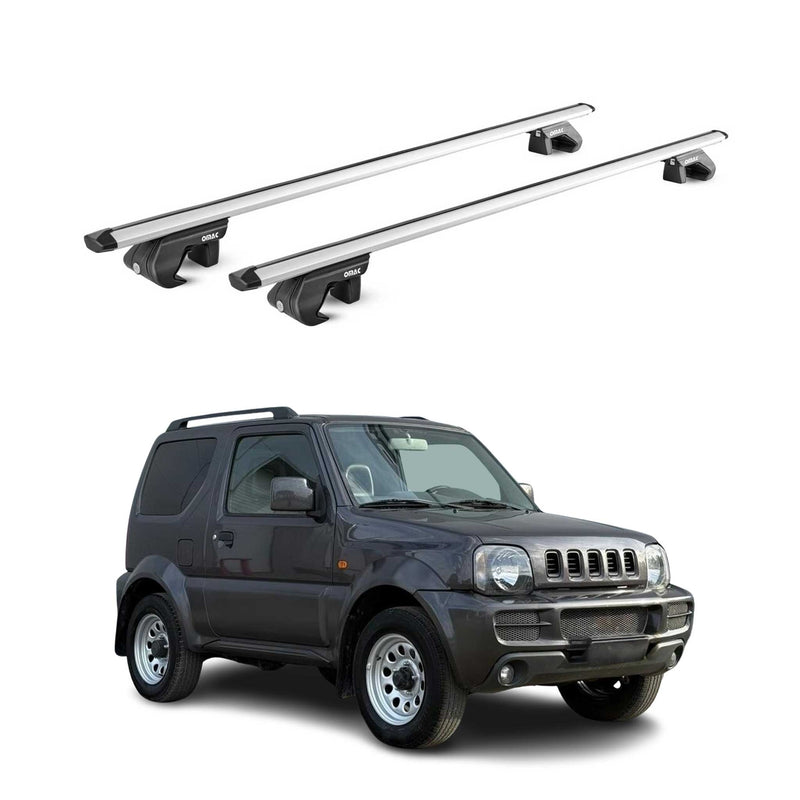 Barres de toit transversales pour Suzuki Jimny FJ 1998-2018 Alu Gris 2x ABE