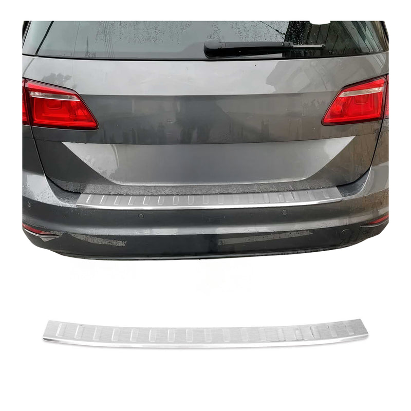 Protection Seuil de Pare-chocs Arriére Pour VW Golf VII Sportsvan 2014-20 Acier