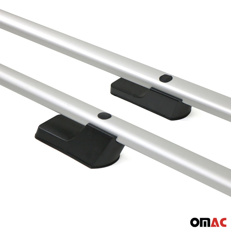 Barres de toit longitudinales pour Ford Transit 2014-2025 Long Aluminium Gris