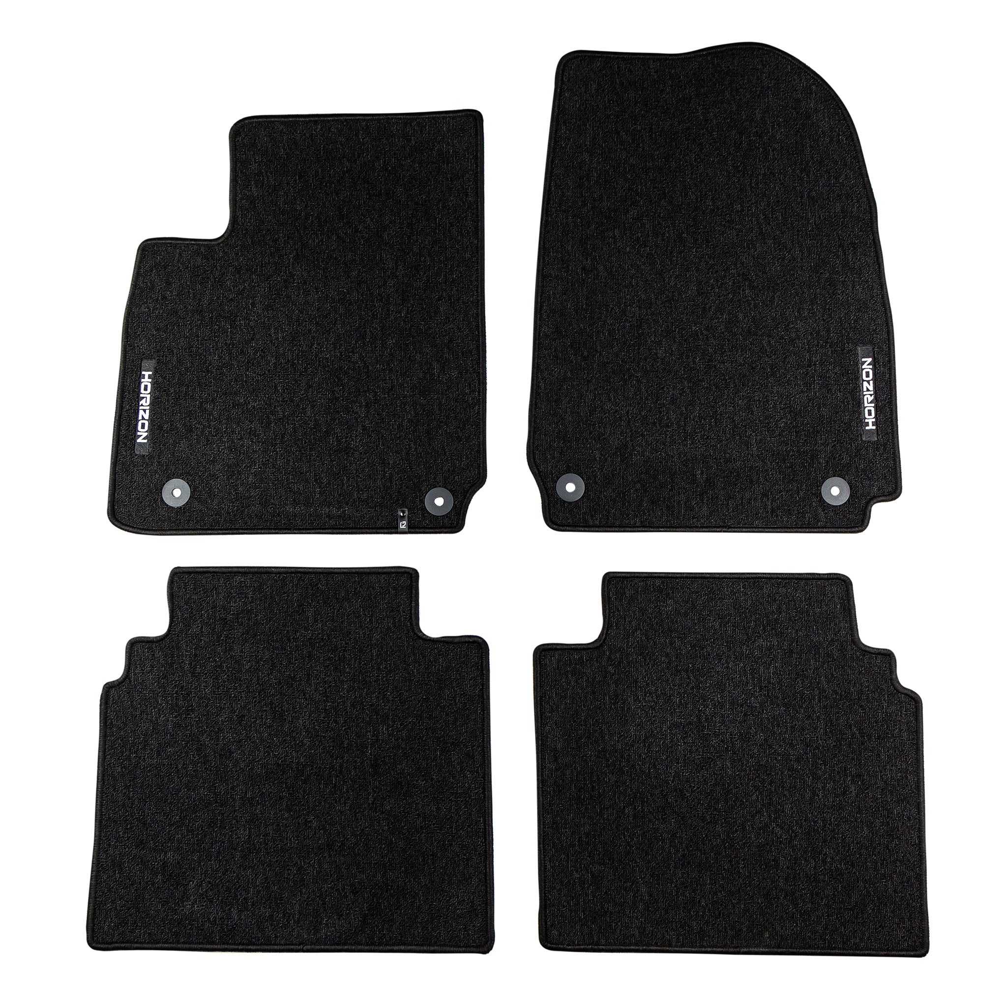 Tapis de Sol de Voiture pour Hyundai Ioniq 6 2022-2026 Velours Durable Noir 4Pcs