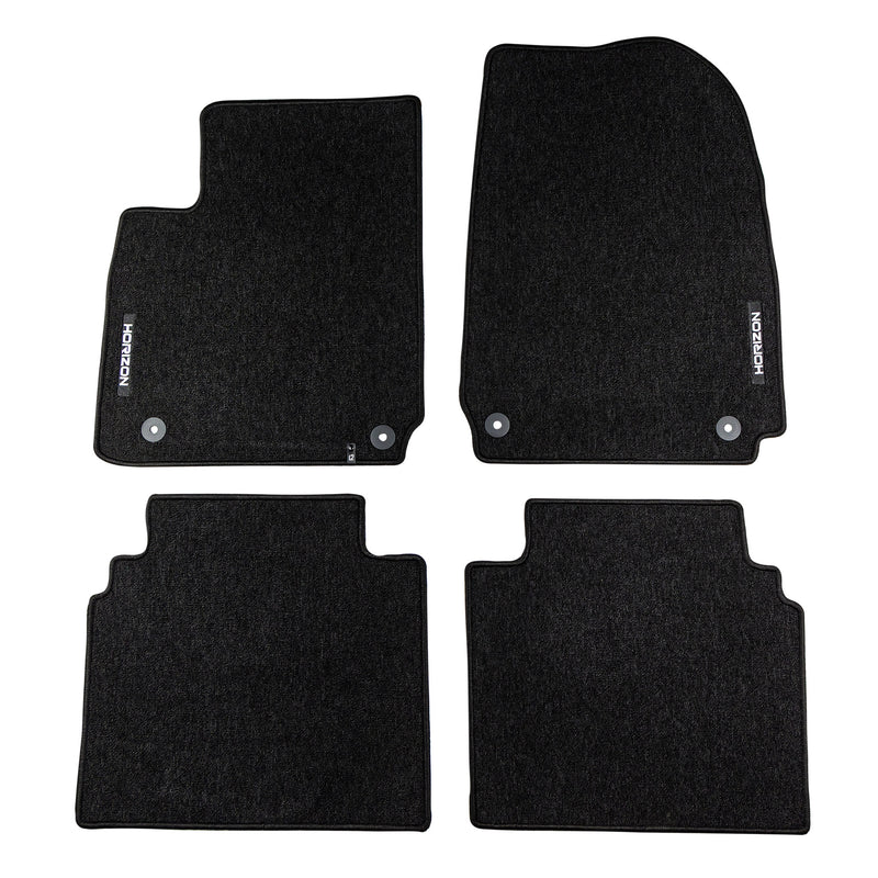 Tapis de Sol de Voiture pour Hyundai Ioniq 6 2022-2025 Velours Durable Noir 4Pcs