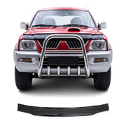Deflecteurs d'air capot de voiture pour Mitsubishi L200 1996-2006 Acrylique Noir