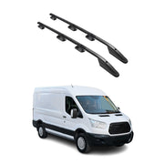Barres de toit longitudinales pour Ford Transit 2015-2026 L2 Aluminium Noir