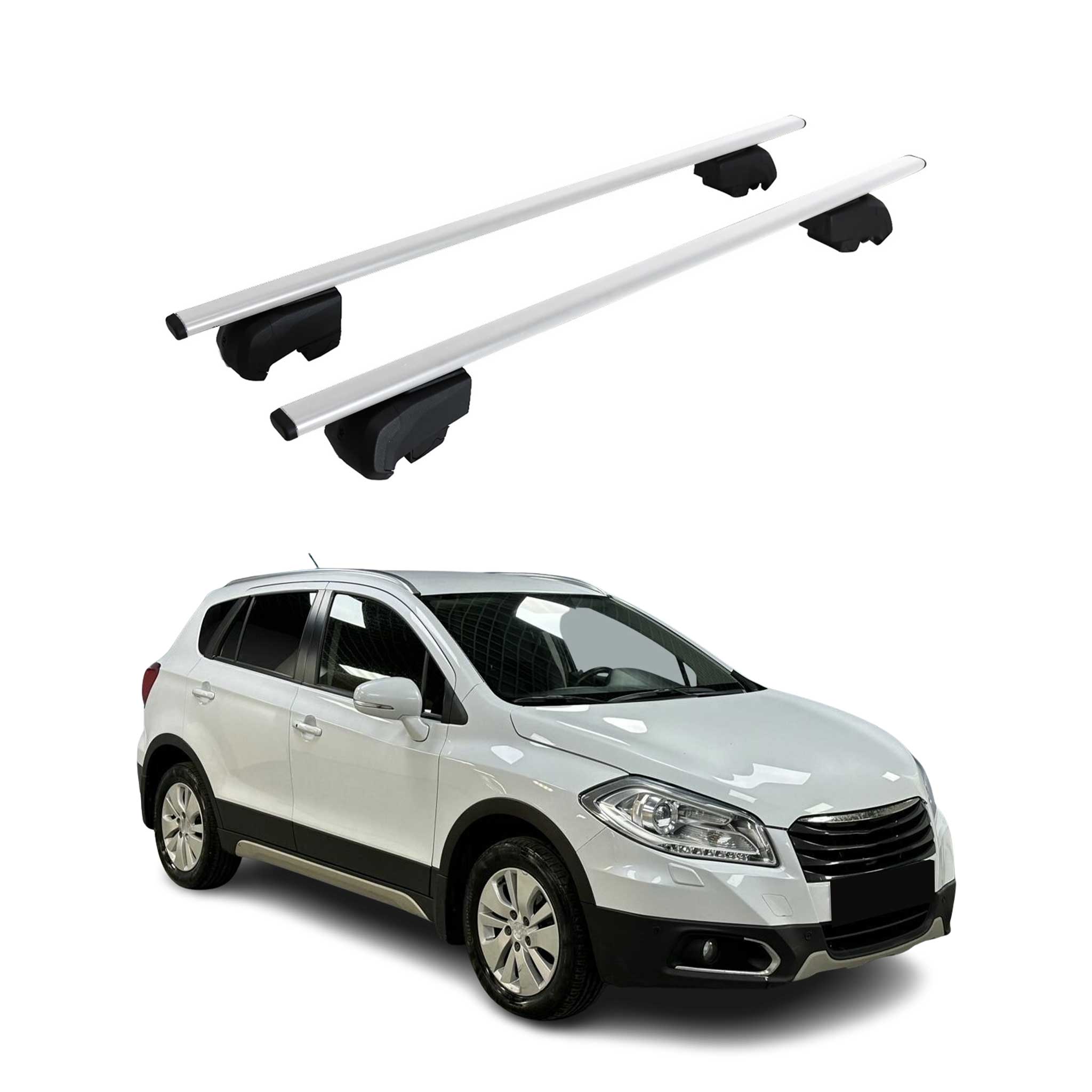 Barres de toit Transversales pour Suzuki SX-4 S-Cross 2013-2023 ABE