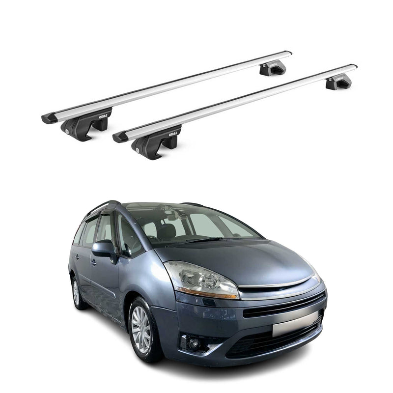 Barres de toit transversales ABE pour Citroen C4 Picasso/Gran Picasso 06-13 Gris