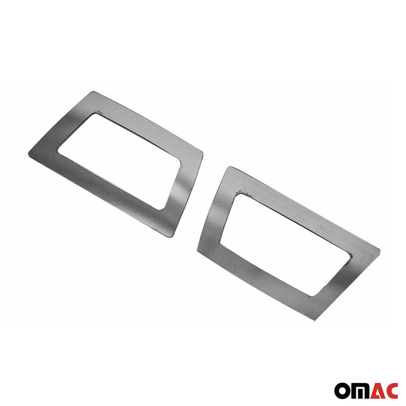 Cadre de Clignotant latéral pour Opel Corsa E 2015-2019 en acier inox Foncé 2Pcs