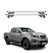 Barres de toit transversales pour Nissan Navara 2014-2020 90kg Alu Gris