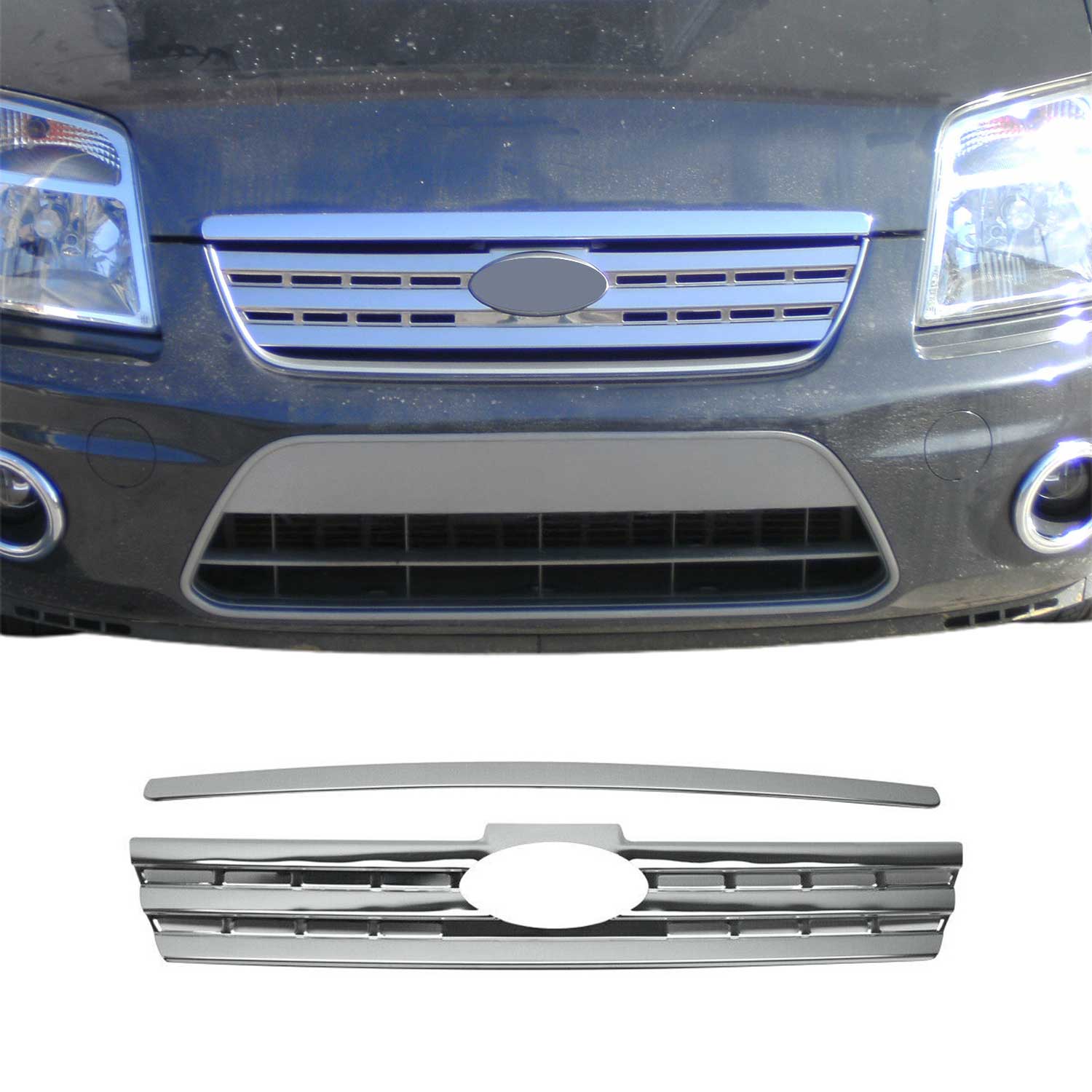 Moulure de Grille de Calandre pour Ford Tourneo Connect 2009-2013 Chromé 2Pcs