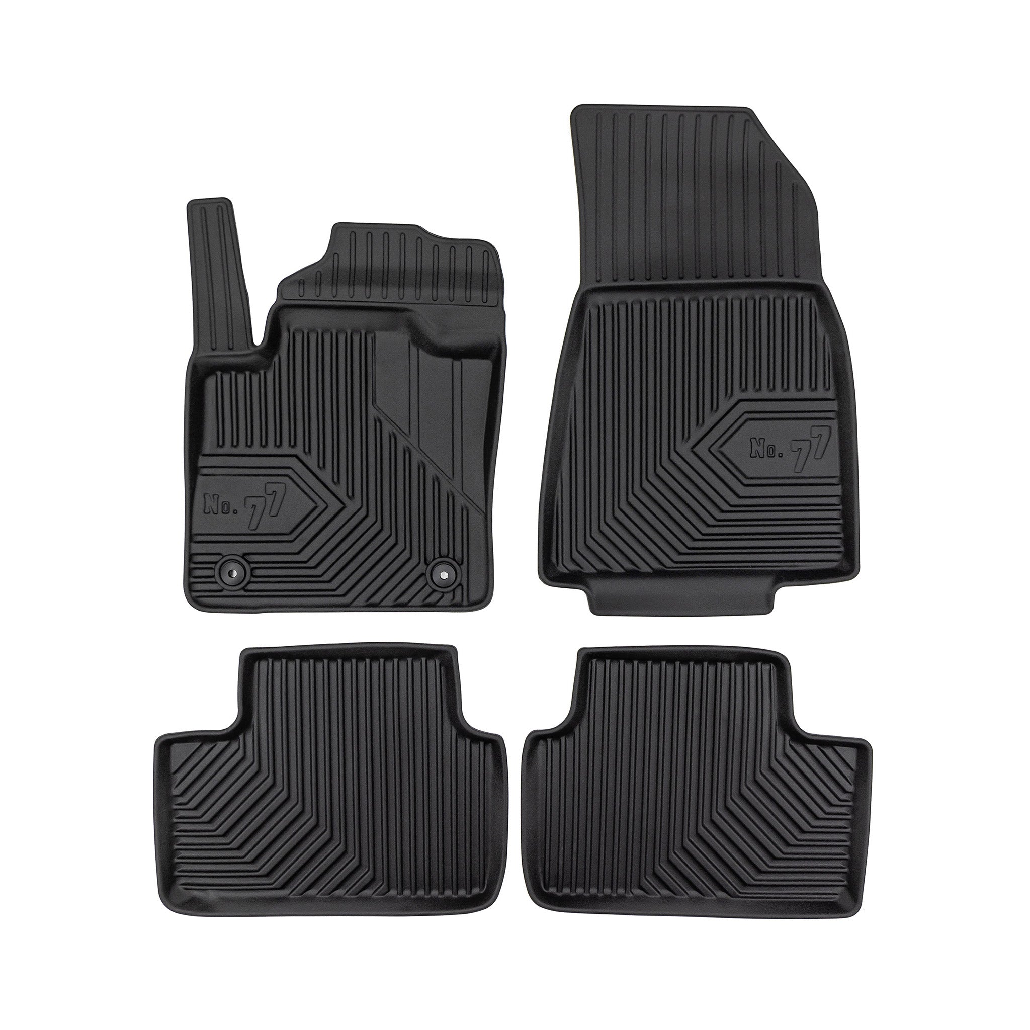 Tapis de Sol de Voiture pour Volvo C40 XC40 Recharge 2022-2026 TPE Noir 4Pcs