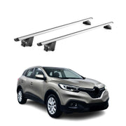 Barres de toit transversales pour Renault Kadjar 2015-2022 Alu Argenté 2x ABE